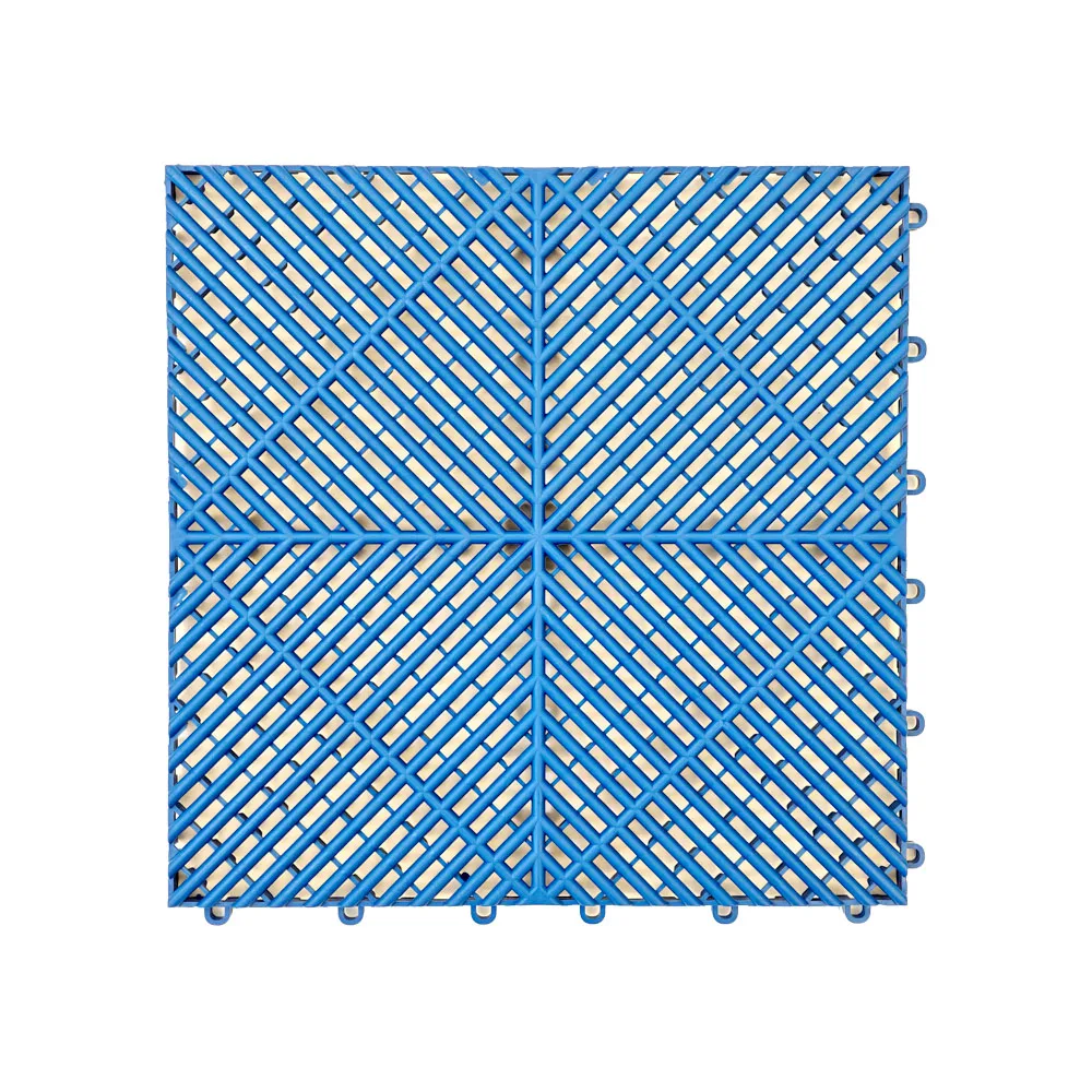1.8 cm garage floor tiles blue