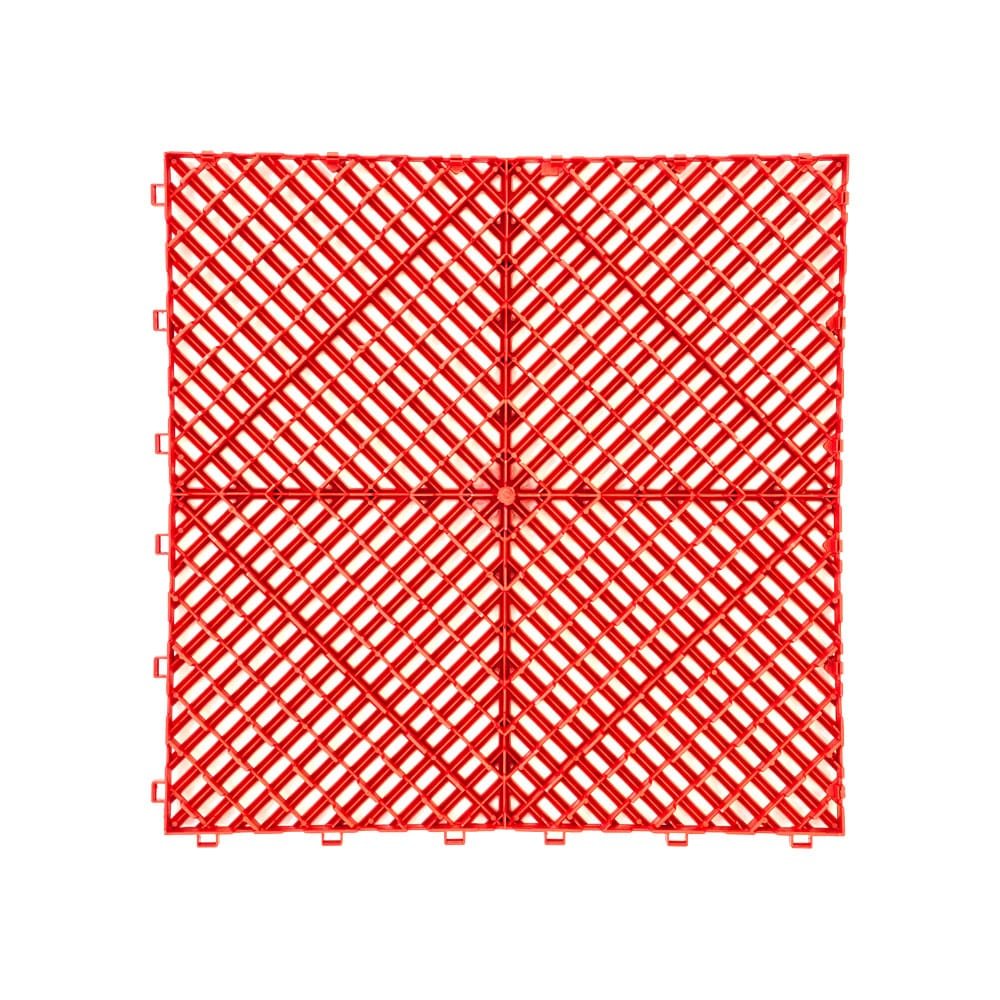 1.8 cm garage floor tiles red