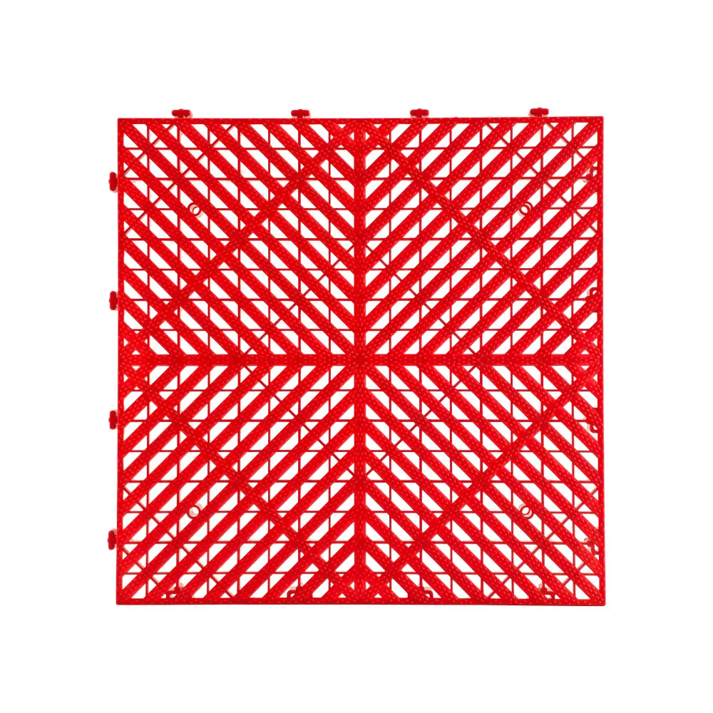 2,0 cm baldosas de lavado de coches rojo