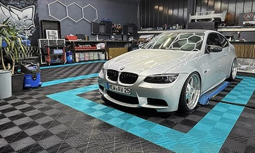 baldosas entrelazadas para suelos de coches