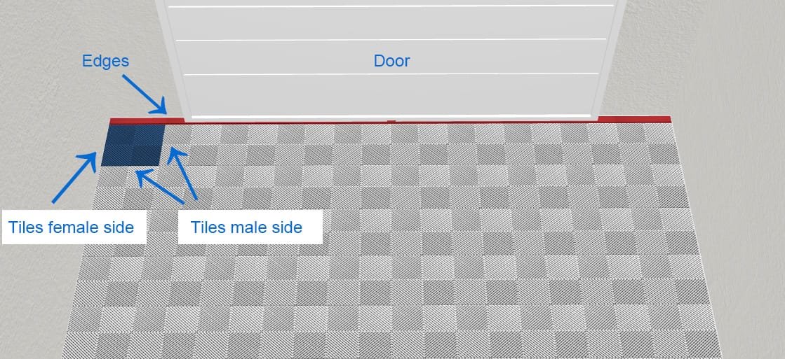 installation guidance of interlocking tiles 2