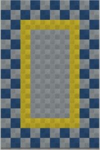 mixed pattern flooring of interlocking tiles 2