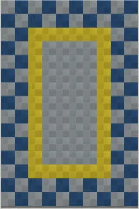 mixed pattern flooring of interlocking tiles 2