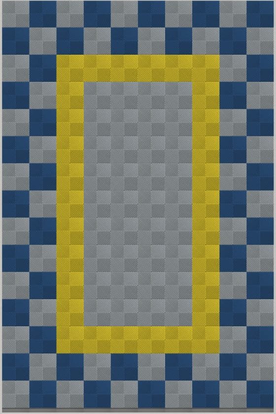 mixed pattern flooring of interlocking tiles 2