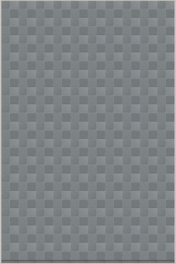 single tile pattern flooring of interlocking tiles