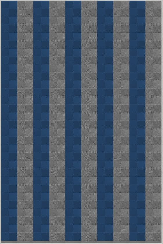 strip pattern flooring of interlocking tiles