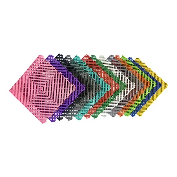 1.8 CM PP Enhanced Garage Floor Tiles Ribbed