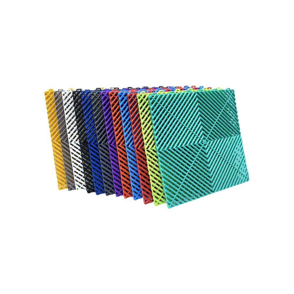 1.8 CM PP Enhanced Garage Floor Tiles Ribbed - الصورة 2