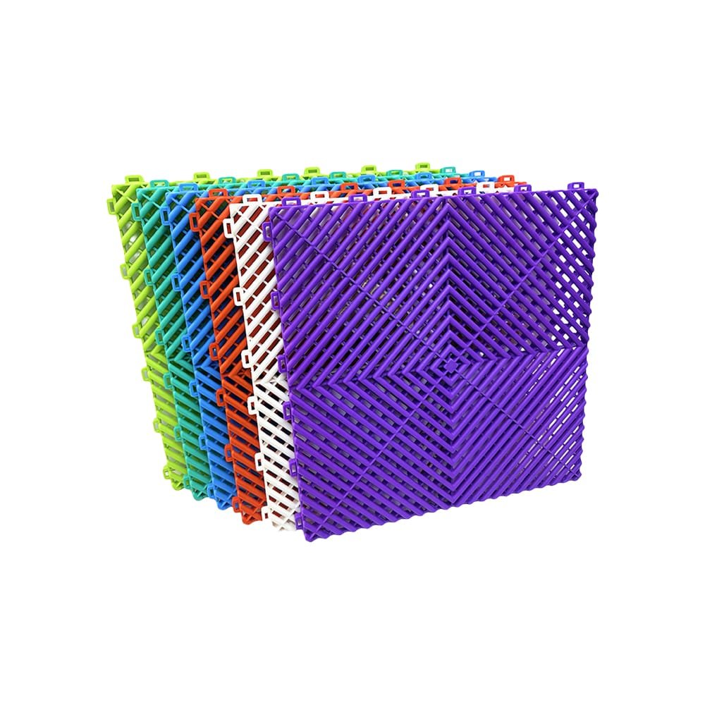 1.8 CM PP Enhanced Garage Floor Tiles Ribbed - الصورة 3