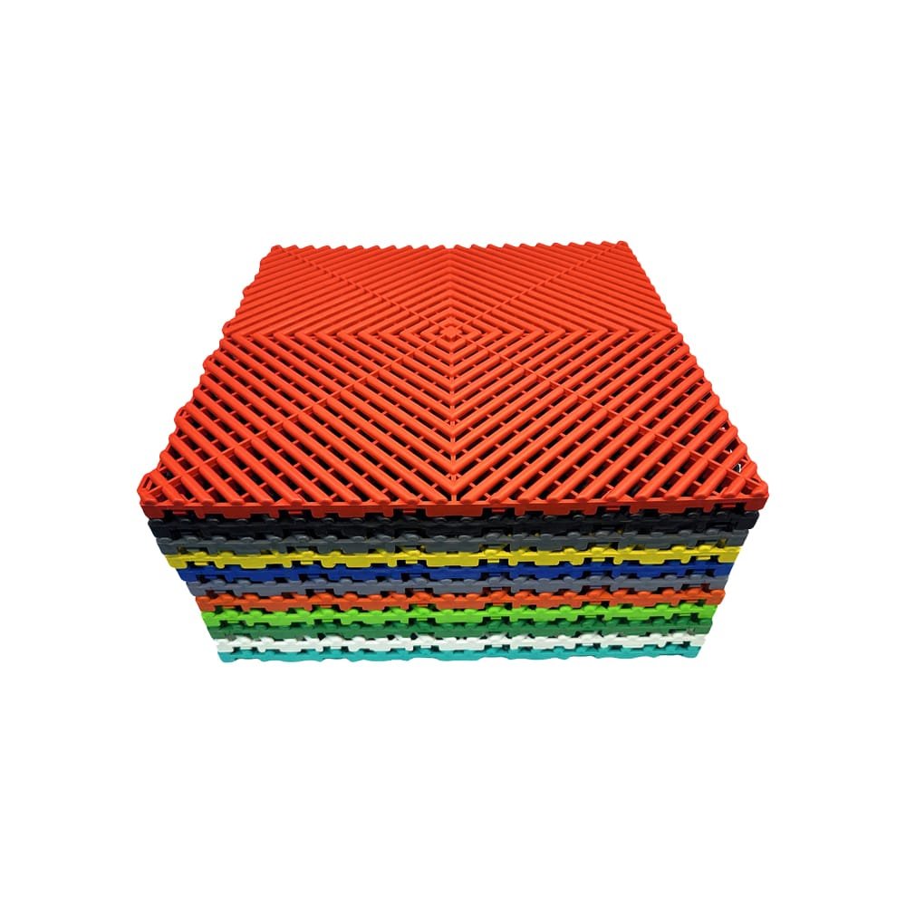 1.8 CM PP Enhanced Garage Floor Tiles Ribbed - الصورة 4