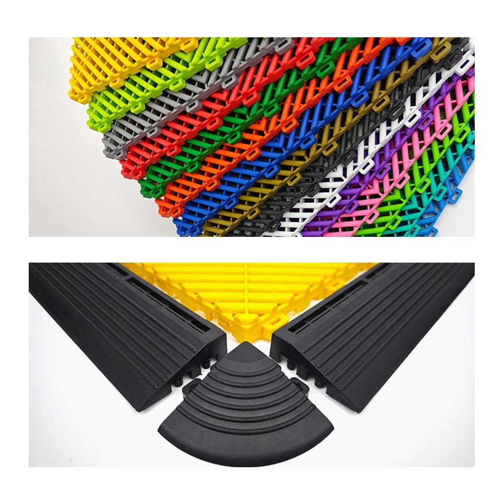 1.8 CM PP Enhanced Garage Floor Tiles Ribbed - الصورة 6