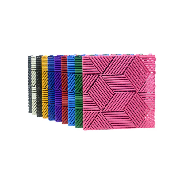 1.8 CM PP Vented Garage Floor Tiles 3D Pattern